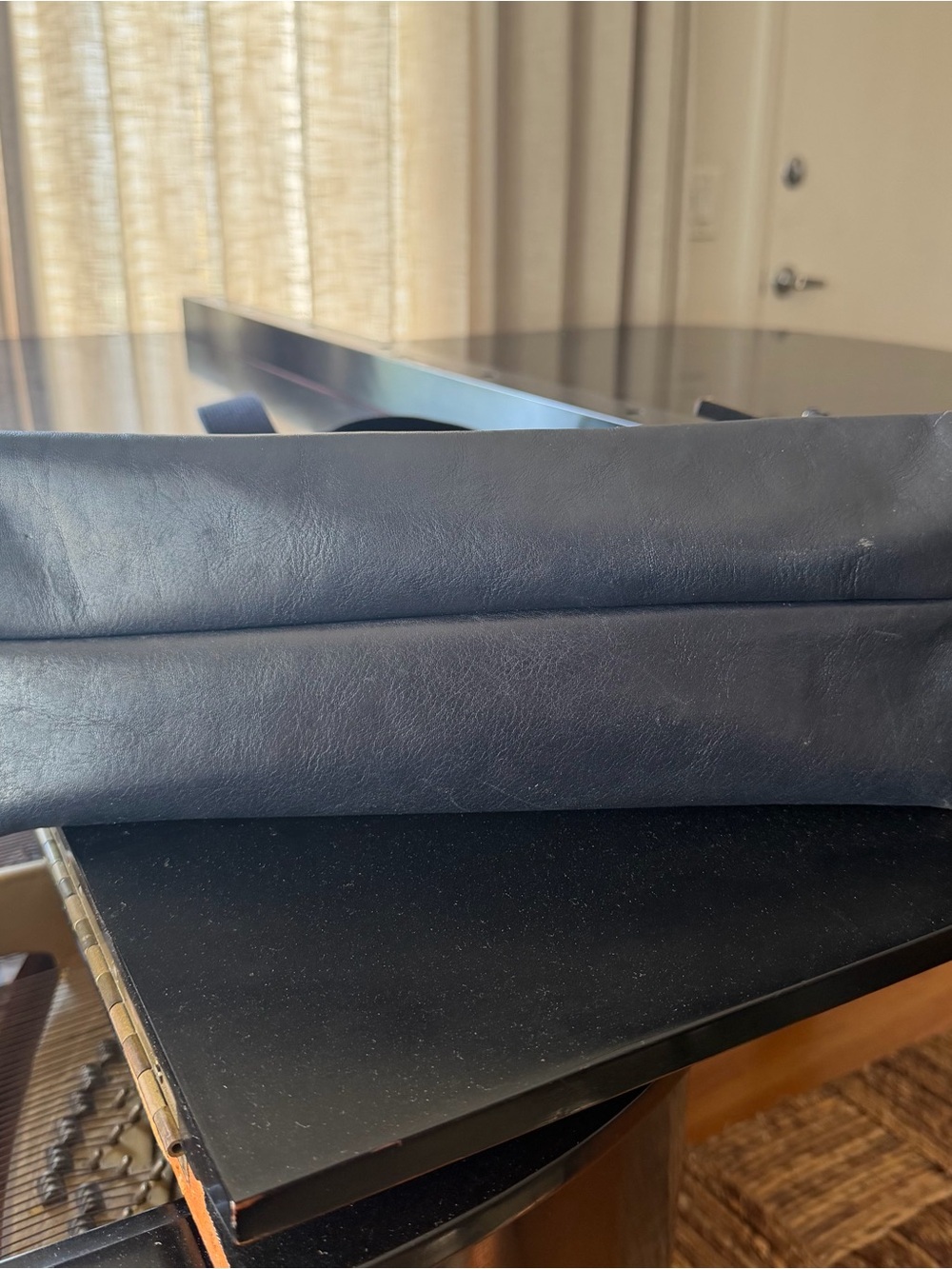 Clare V. Navy Leather Le Zip Sac - Picture 13 of 13